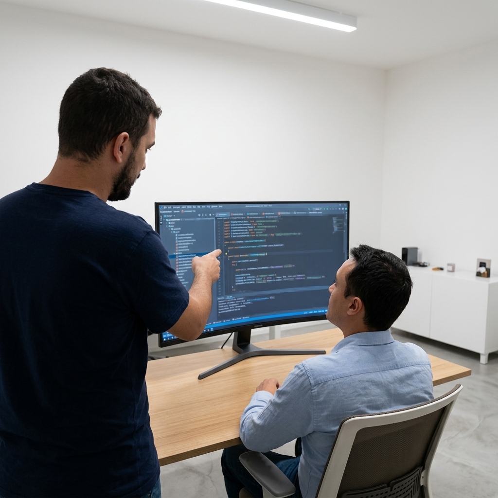 Il team Devaice Lab al lavoro su un progetto di sviluppo